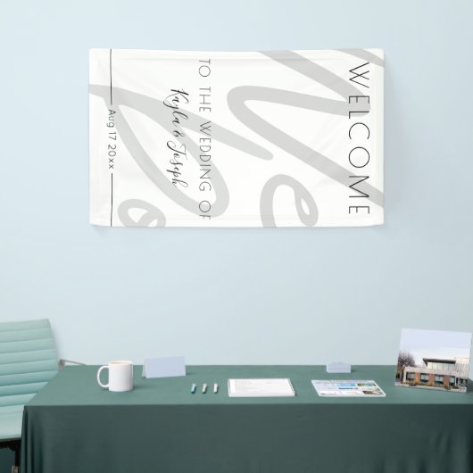 Welkom bij onze trouwbanner spandoek (Beurs)