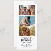 Welkom bij onze trouwfotocollage Minimal Chic (Voorkant / Achterkant)