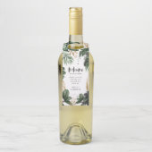 Welkom bij onze trouwwijn flessenhanger (Op fles)