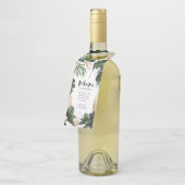 Welkom bij onze trouwwijn flessenhanger (Schuin)