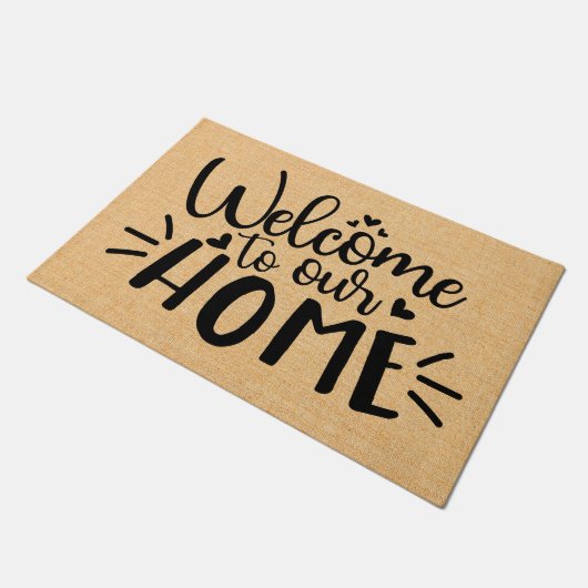 Welkom bij onze typografie van de prijsopgave deurmat (Schuin)