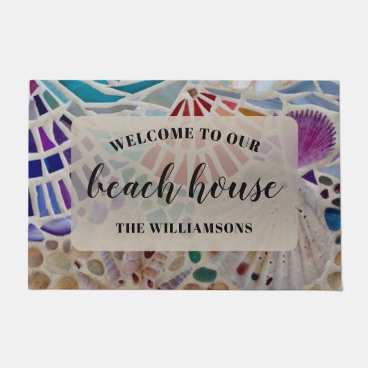 Welkom bij onze winkels op maat deurmat (Voorkant)