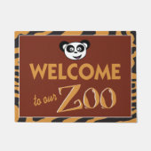 Welkom bij onze Zoo grappig Deurmat (Voorkant)