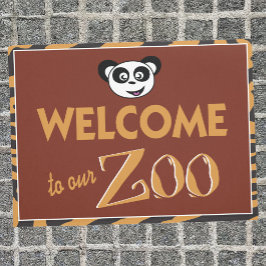 Welkom bij onze Zoo grappig Deurmat