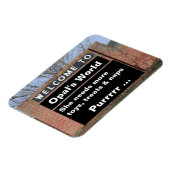 WELKOM BIJ Opal's World flexibele magneet (Linkerzijde)