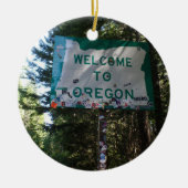 Welkom bij Oregon State Sign Ornament (Voorkant)