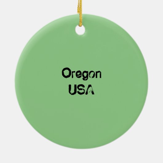 Welkom bij Oregon State Sign Ornament (Achterkant)