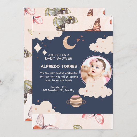 "Welkom bij Ouderschap: een viering van het nieuwe Kaart (Voorkant / Achterkant)