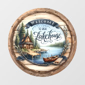 Welkom bij Our Lake House Raamsticker (Vel)