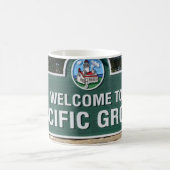 Welkom bij Pacific Grove, California Coffee Mok (Center)
