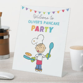 Welkom bij Pannenkoekenfeest – Persoonlijk voor Ki Reclamebord Met Voetstuk