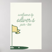 Welkom bij Par-T-shirt Sign Poster (Voorkant)