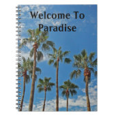 Welkom bij Paradise Palm Trees Vacation Home Guest Notitieboek (Voorkant)