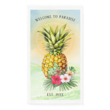 Welkom bij Paradise Pineapple Paper Napkins