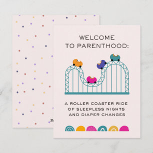 WELKOM BIJ PARENTHOOD ROLLER ONDERZETTER FEESTDAGENKAART