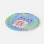 Welkom bij pasta, eerst geboren met aangepaste fot papieren bordje (Gekanteld)