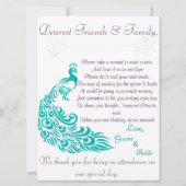 Welkom bij Peacock Note Station Kaart (Voorkant)