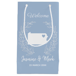 Welkom bij Pennsylvania bruiloft, aangepast Klein Cadeauzakje