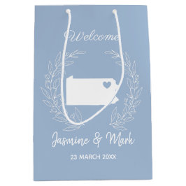 Welkom bij Pennsylvania bruiloft bevoordeelt aange Medium Cadeauzakje