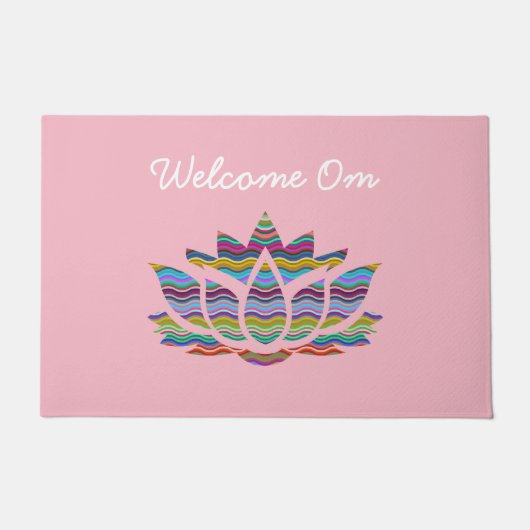 Welkom bij Pink Welcome Mat (Voorkant)