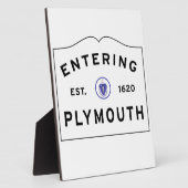Welkom bij Plymouth MA Fotoplaat (Zijkant)