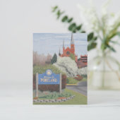 Welkom bij Portland Maine Briefkaart (Staand voorkant)
