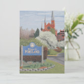 Welkom bij Portland Maine Kaart (Staand voorkant)