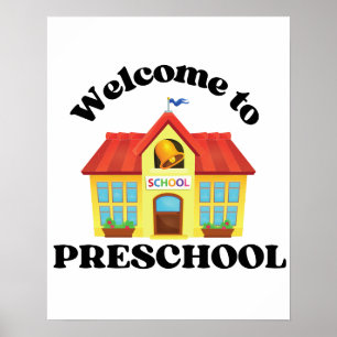 Welkom bij Preschool: Helder en Vrolijk Poster