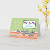 Welkom bij Preschool van de leermuizen SMART Board Kaart (Gele Bloem)