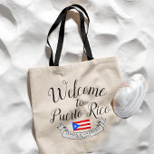 Welkom bij Puerto Rico| Destination Wedding Favor Tote Bag