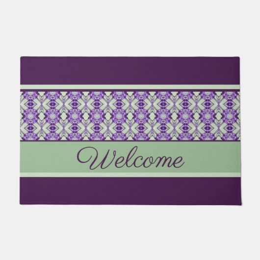 Welkom bij Purples Deurmat (Voorkant)