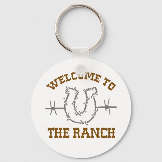 Welkom bij Ranch Sleutelhanger (Voorkant)
