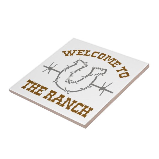 Welkom bij Ranch Tegeltje (Zijkant)