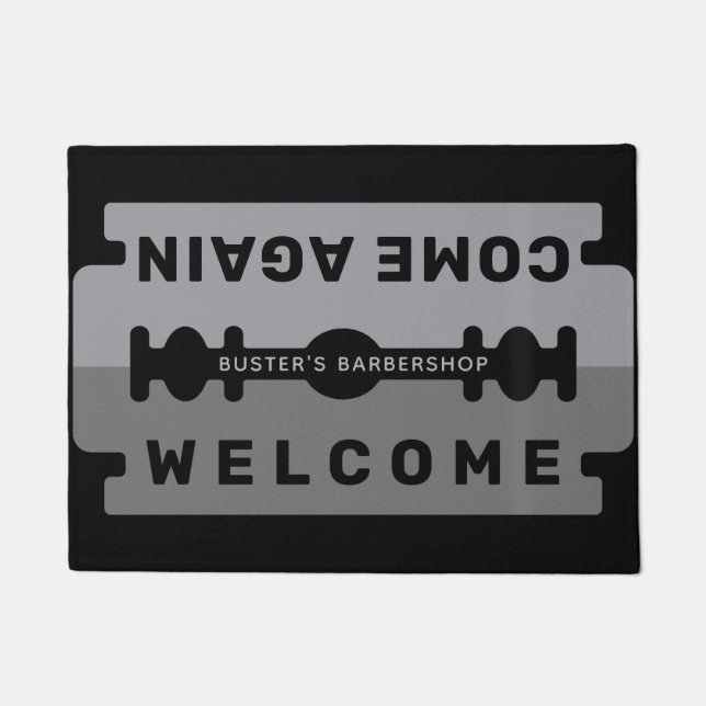 Welkom bij Razor Blade Mat Personaliseren (Voorkant)