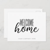 Welkom bij Real Estate Home Briefkaart (Voorkant / Achterkant)