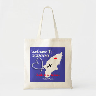 Welkom bij Rhodes Destination Wedding Tote Bag