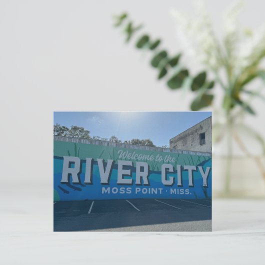 Welkom bij River City Briefkaart (Staand voorkant)
