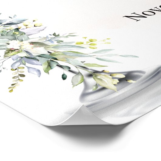 Welkom bij Rose & Brews Eucalyptus vetplant bord Poster (Hoek)