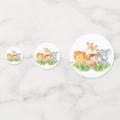 Welkom bij Safari Oerwoud Baby shower Confetti (Voorkanten)