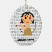 Welkom bij Sagittarius Zodiac Baby! Keramisch Ornament (Rechts)