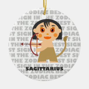 Welkom bij Sagittarius Zodiac Baby! Keramisch Ornament