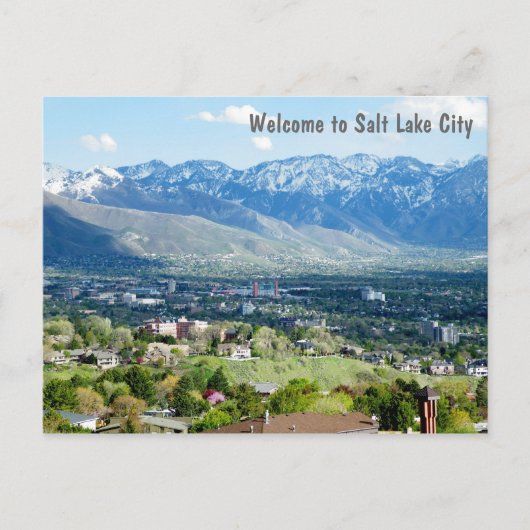 Welkom bij Salt Lake City Briefkaart (Voorkant)