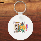 Welkom bij Sandy Toes Summer Beach Sleutelhanger (Voorkant)