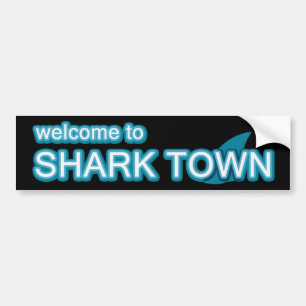 Welkom bij Sharktown Bumpersticker