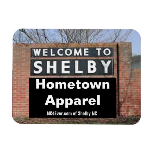 WELKOM BIJ SHELBY Hometown Apparel Magneet (Horizontaal)
