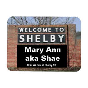 WELKOM BIJ SHELBY Mary Ann aka Shae Flexible Magneet