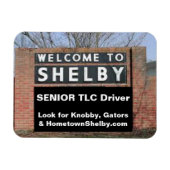 WELKOM BIJ SHELBY Senior TLC Driver Magneet (Horizontaal)