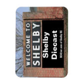 WELKOM BIJ SHELBY Shelby Diecast flexibele magneet (Verticaal)