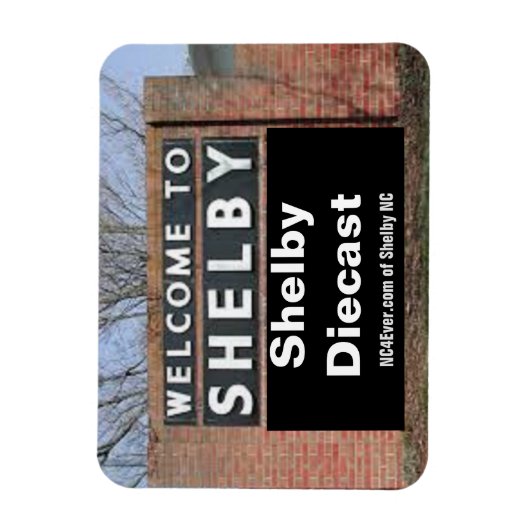 WELKOM BIJ SHELBY Shelby Diecast flexibele magneet (Verticaal)