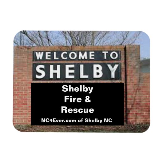 WELKOM BIJ SHELBY Shelby Fire & Rescue Flexible Magneet (Horizontaal)